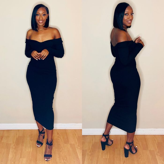 Women Elegant Off Shoulder Dress - The Little Connection Off-shoulder dress