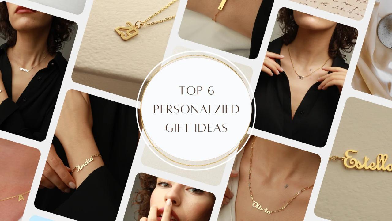 Personalized jewelry gifts