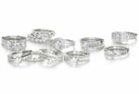 Platinum diamond setting