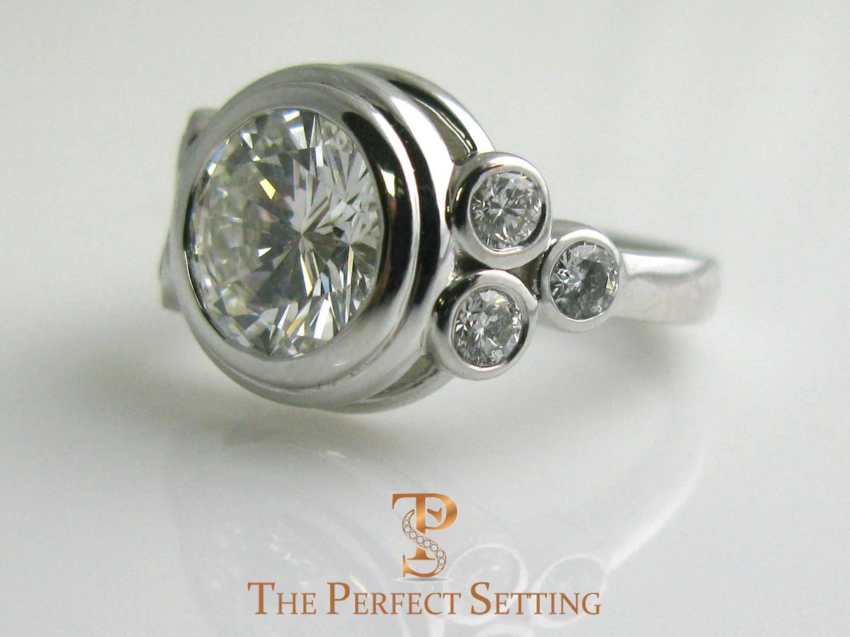Bezel Diamond Gold Ring | The Perfect Setting, Inc Bezel setting diamond ring